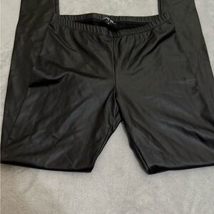 Nasty Gal Black Faux Leather Pants